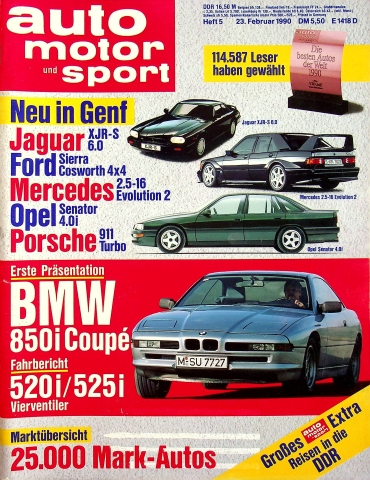 Deckblatt Auto Motor und Sport (05/1990)